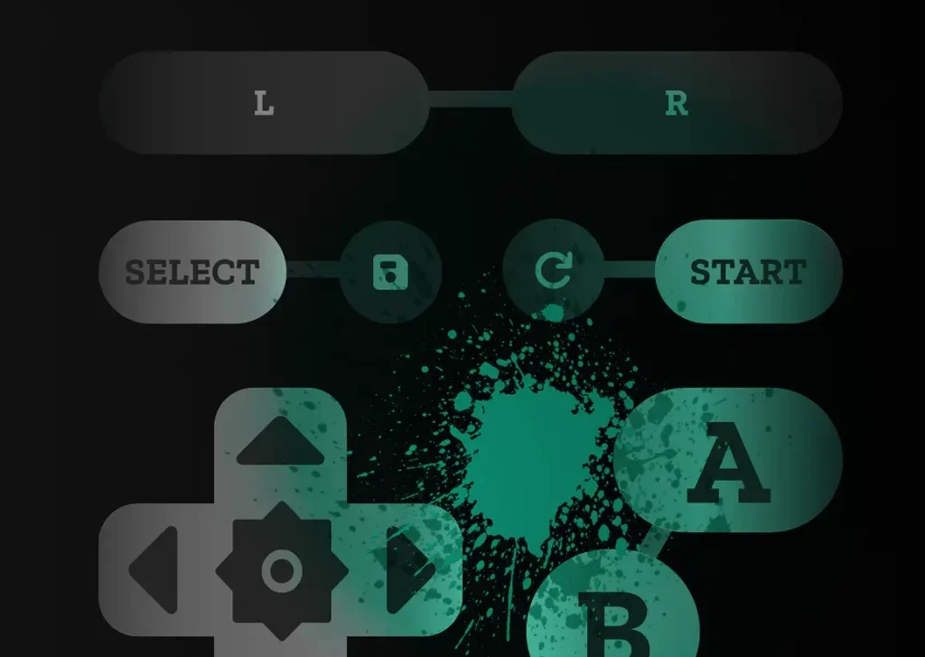 Button of a Delta skin with a splash of green-ish color in the centre
